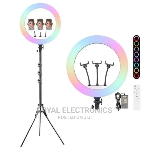 Latest RGB 18-Inches Led Ring Light With Free Tripod Stand