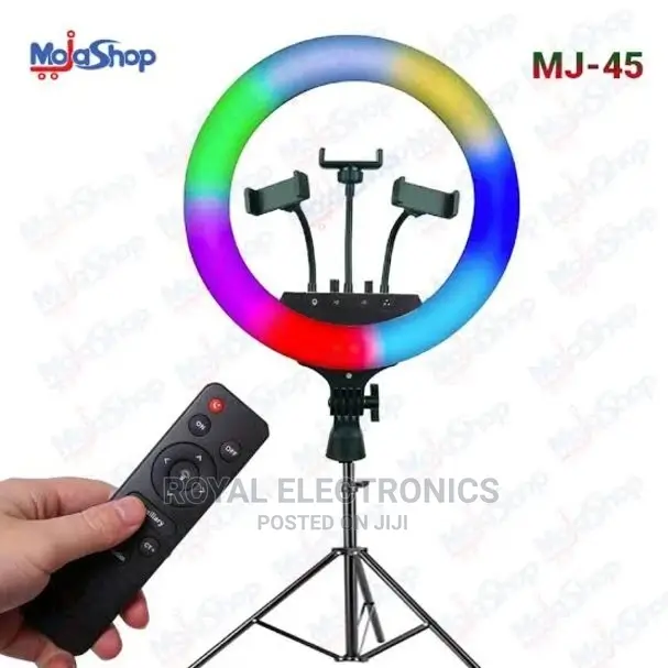 Latest RGB 18-Inches Led Ring Light With Free Tripod Stand