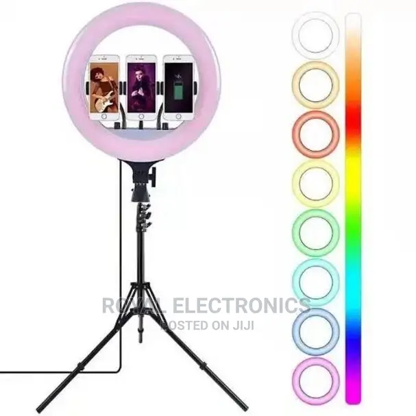 Original RGB 18-Inches Led Ring Light With Free Tripod Stand