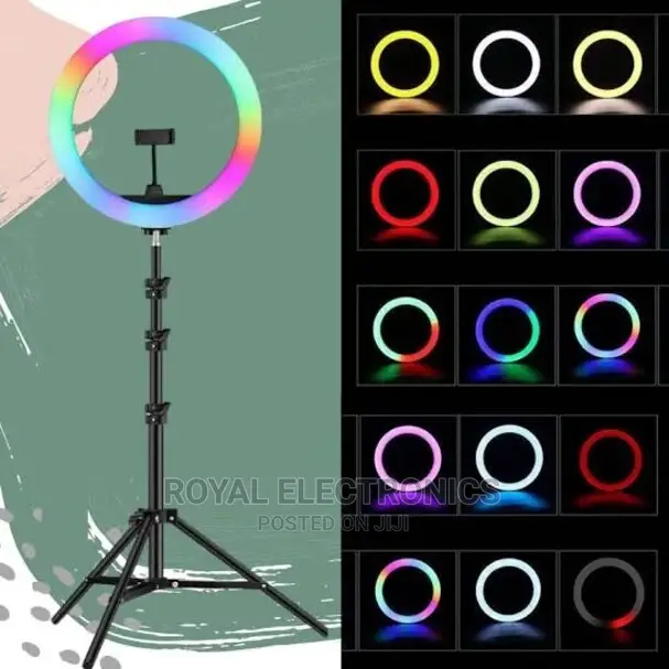 Newly Branded RGB 18-Inches Led Ring Light With Tripod Stand