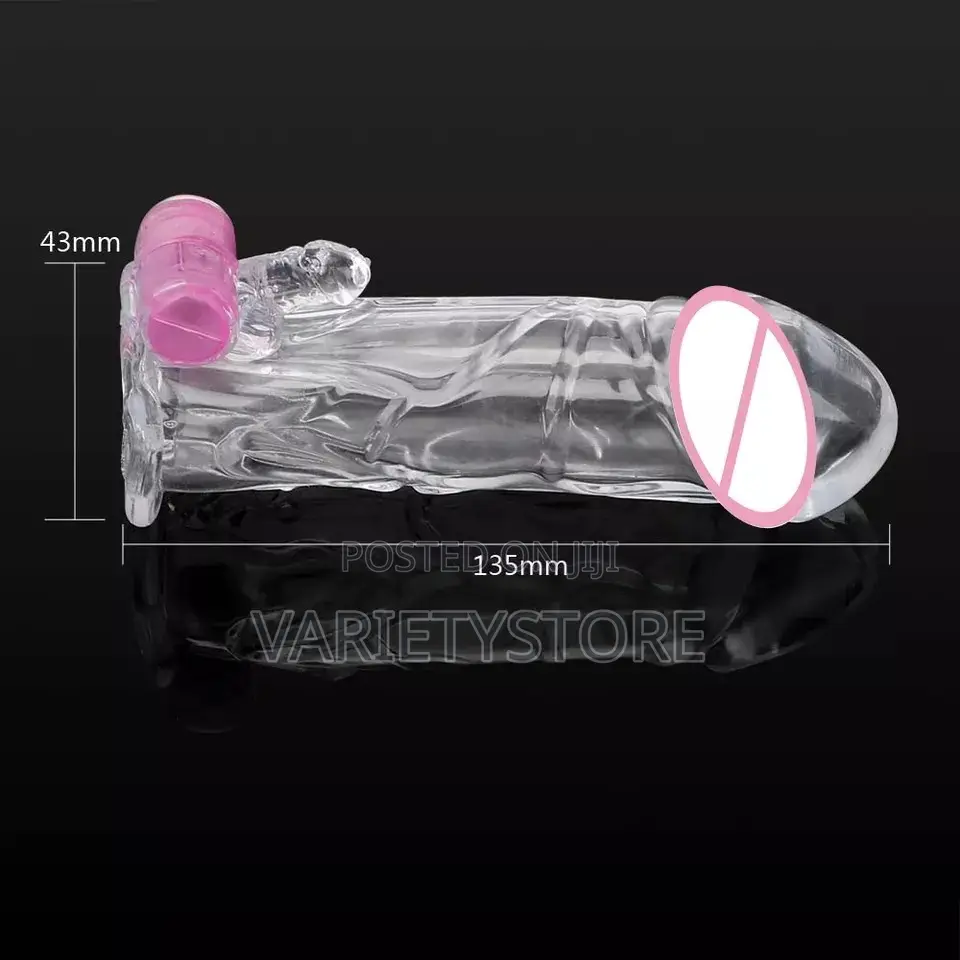 Penis Sleeve Vibrator Reusable Condom Delayed Ejaculation