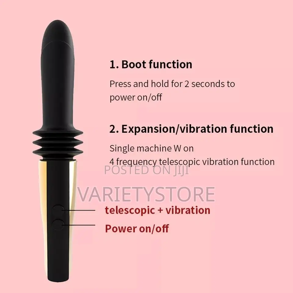 Powerful Telescopic Dildo Vibration Gun Sex Toys