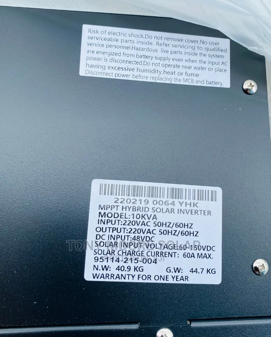 10kva 48v Yohako Hybrid Inverter With Mppt Charge Controller