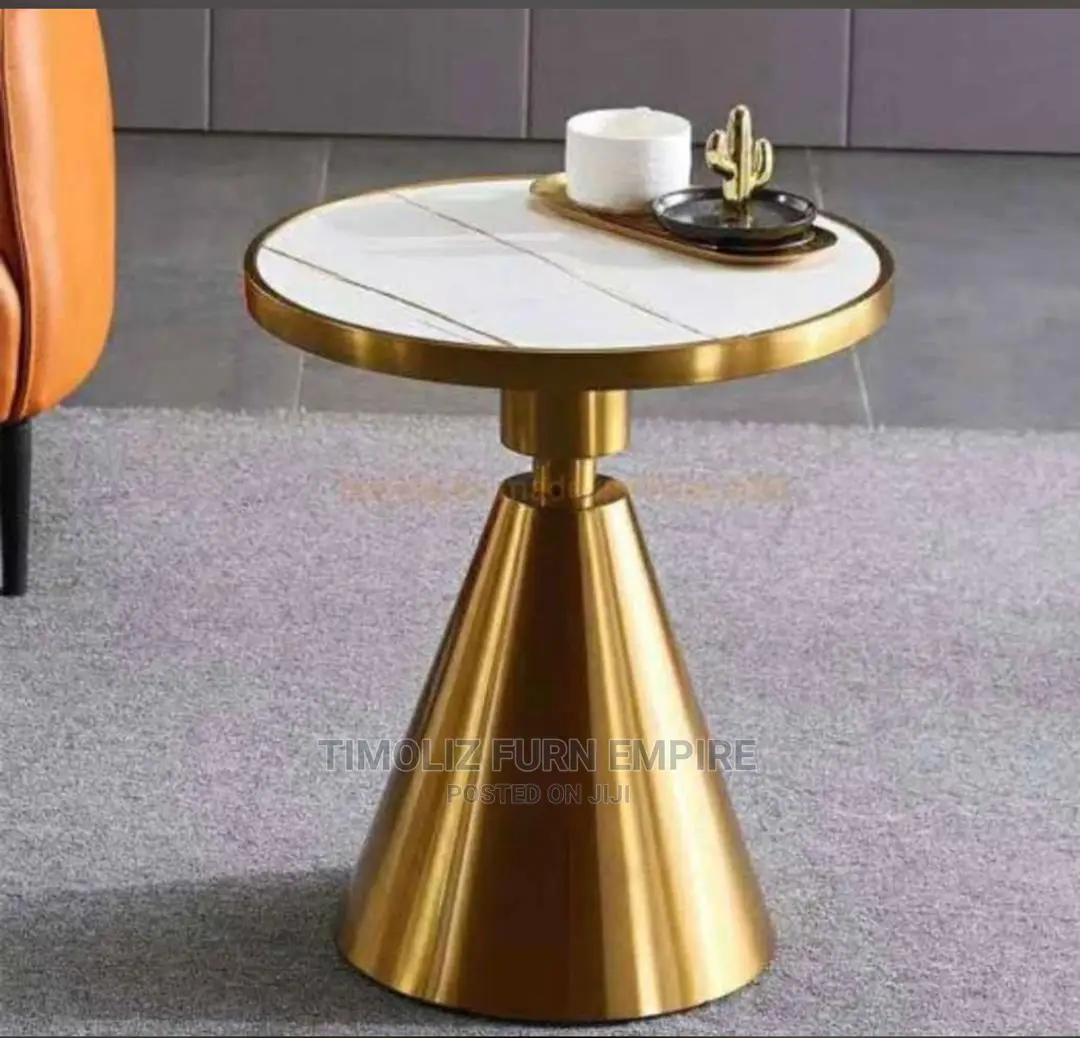Imported Marble Side Stool.