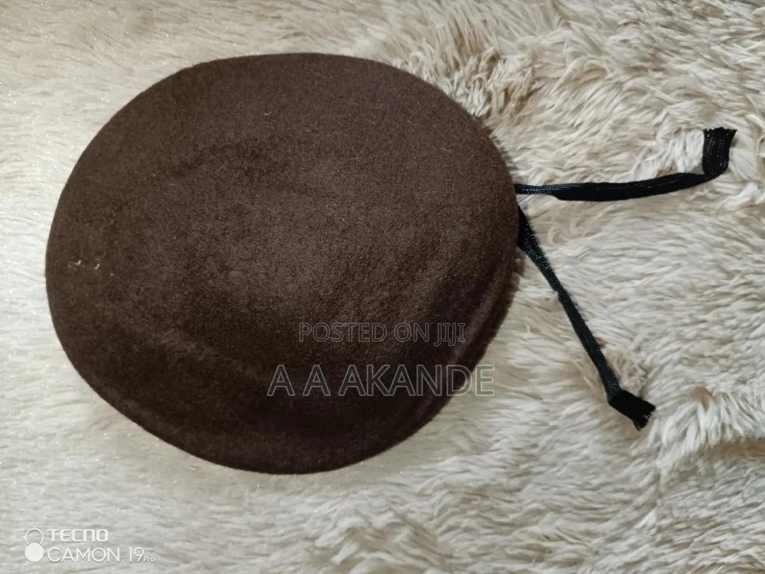 Brown Security Beret Cap