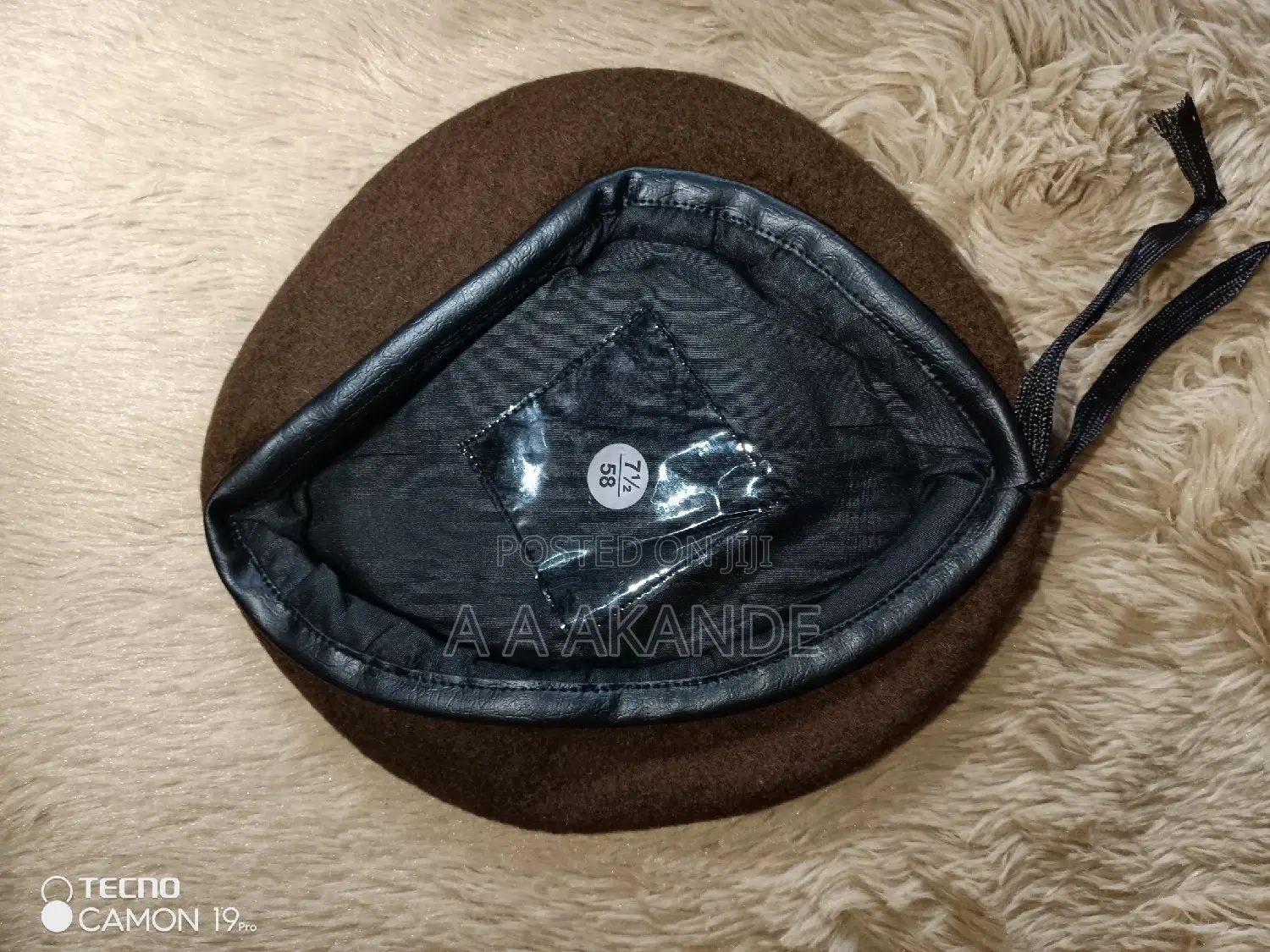 Brown Security Beret Cap