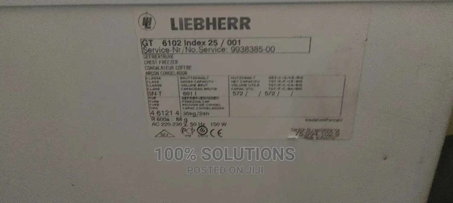 321 Liters at 150w Liebherr Freezer for Sale