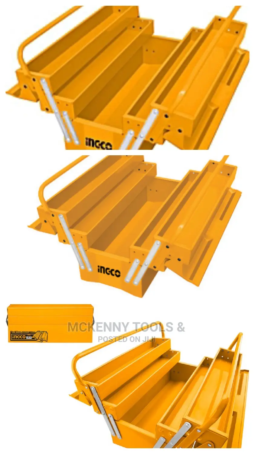 Ingco 3 Layers Tool Box 495x200x295mm Htb02