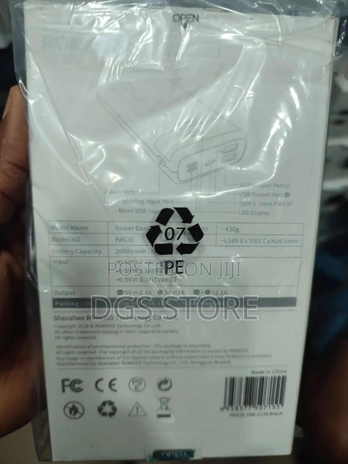 Romoss Ares 20,000mah Power Bank