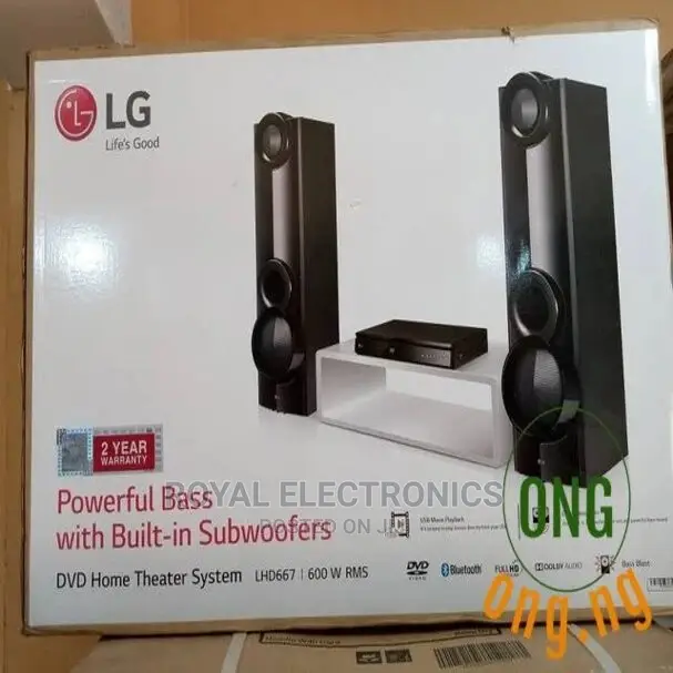 LG Home Theater System - Bluetooth - Dvd - Lhd667 - 600W