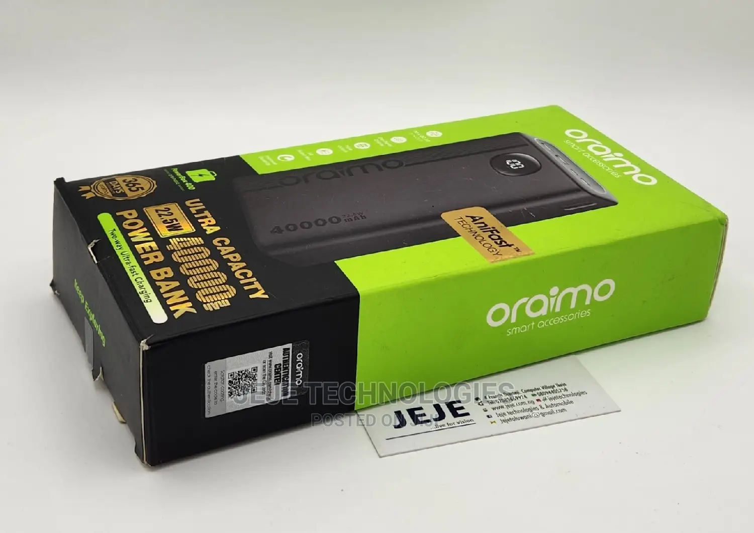 Oraimo 40,000 MAH Powerbank