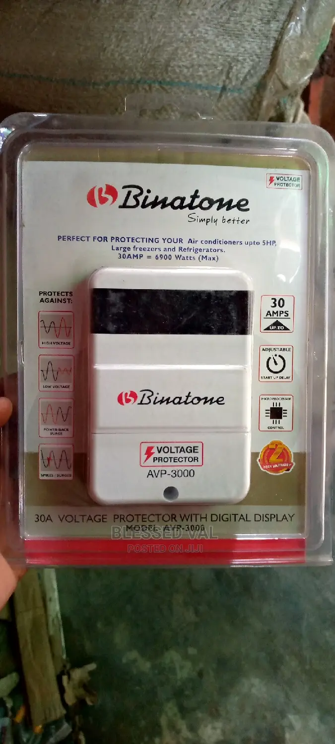 30 Amps Digital Binlatone Voltage Protector Avp-3000
