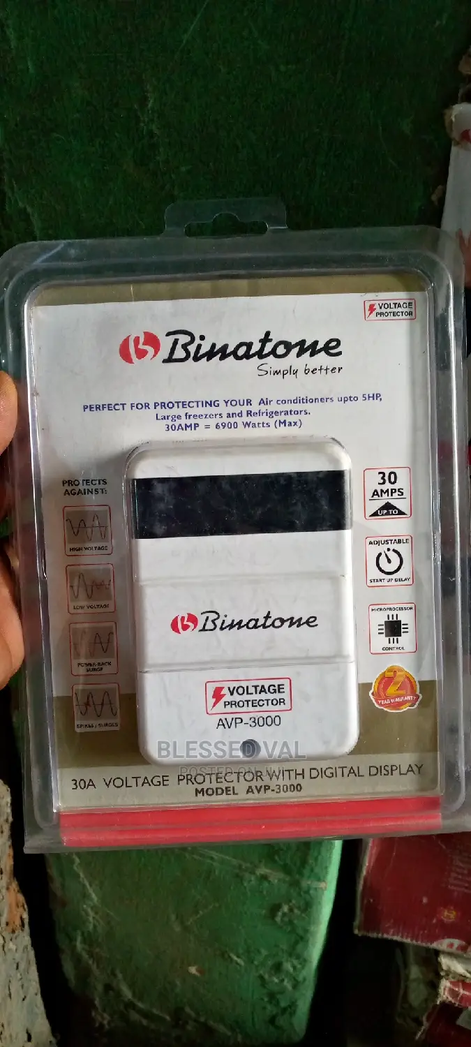 30 Amps Digital Binlatone Voltage Protector Avp-3000