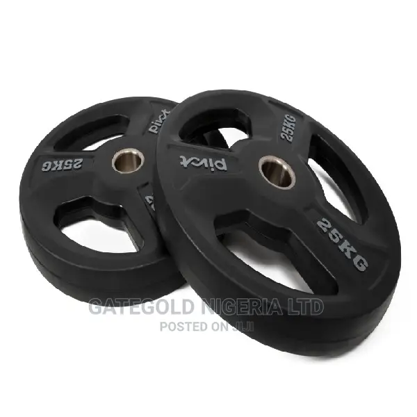 Pivot Fitness Olympic Rubber Plate 25kg Set