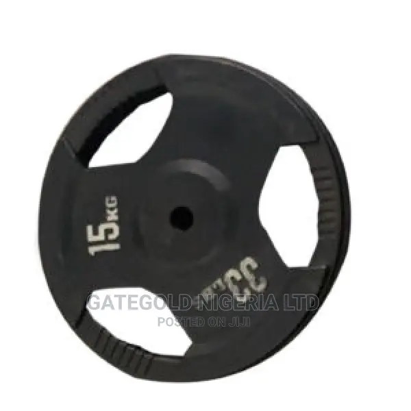 P2410b.15 Olympic Tri-Grip Rubber Plates 15kg (Pair)
