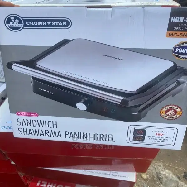 Crown Star Sandwish Toaster / Panini Grill 4 Slices