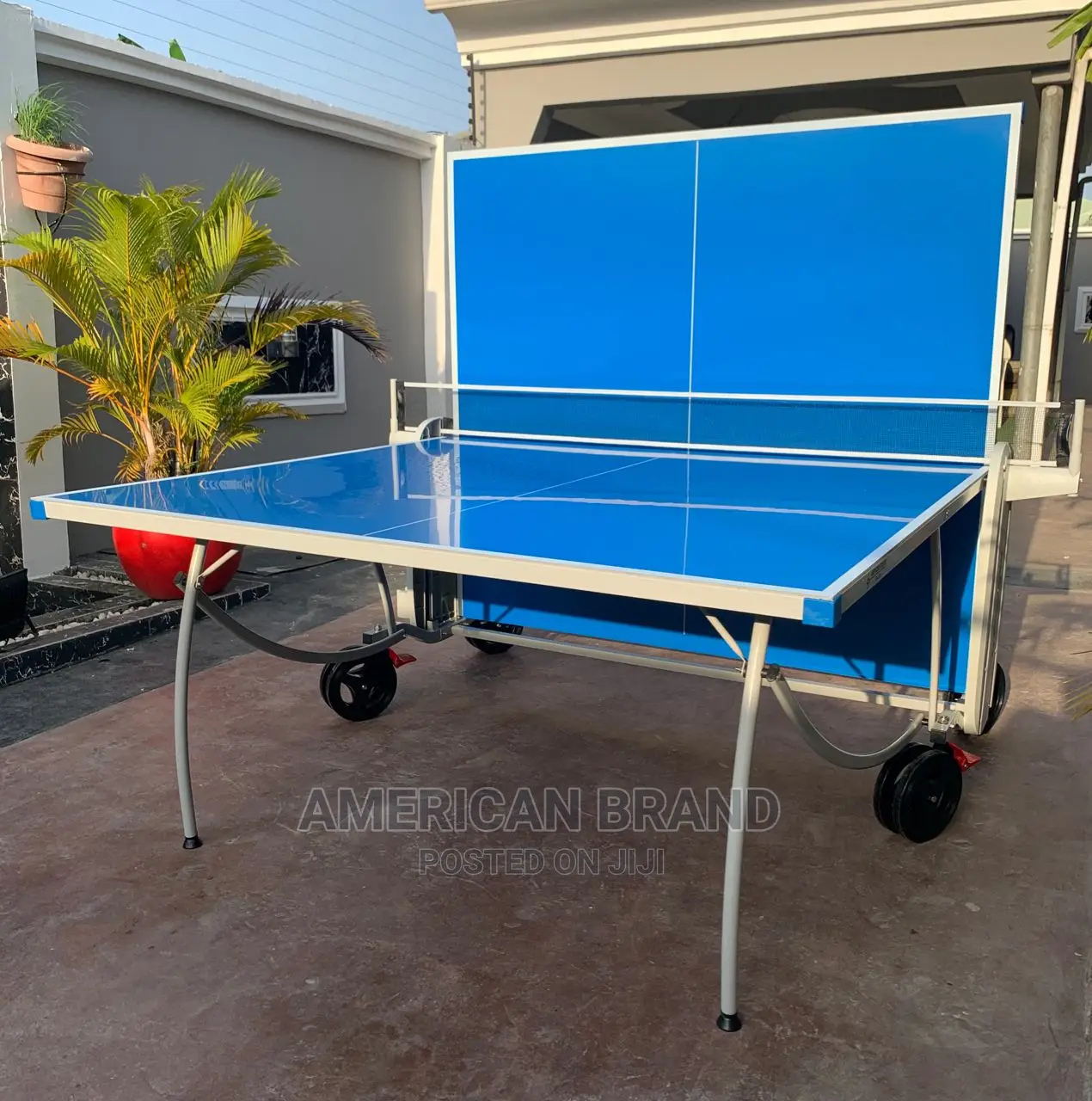 American Fitness Aluminum Outdoor Tennis Board With Big Tire