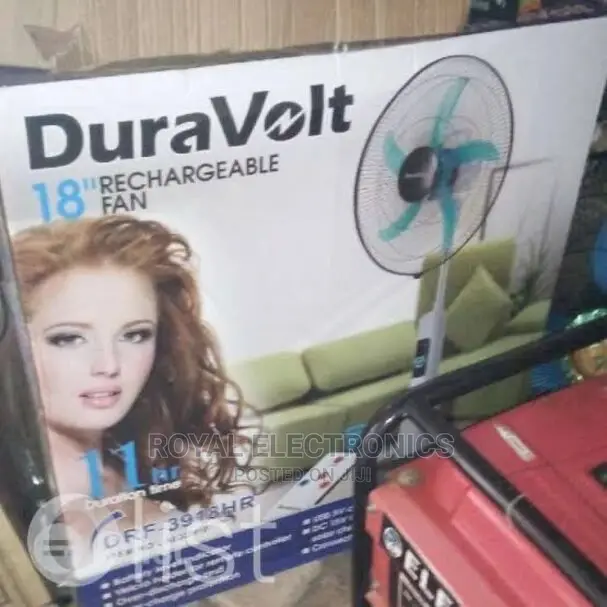 Latest Duravolt 18" Rechargeable Fan With Remote Control