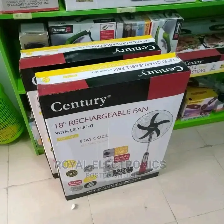 Just Released Century 18 Inches Rechargeable Fan