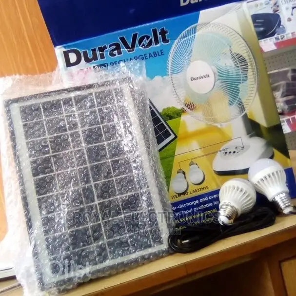 Newly Branded Duravolt 12” Rechargeable Table Fan- Pure Coil