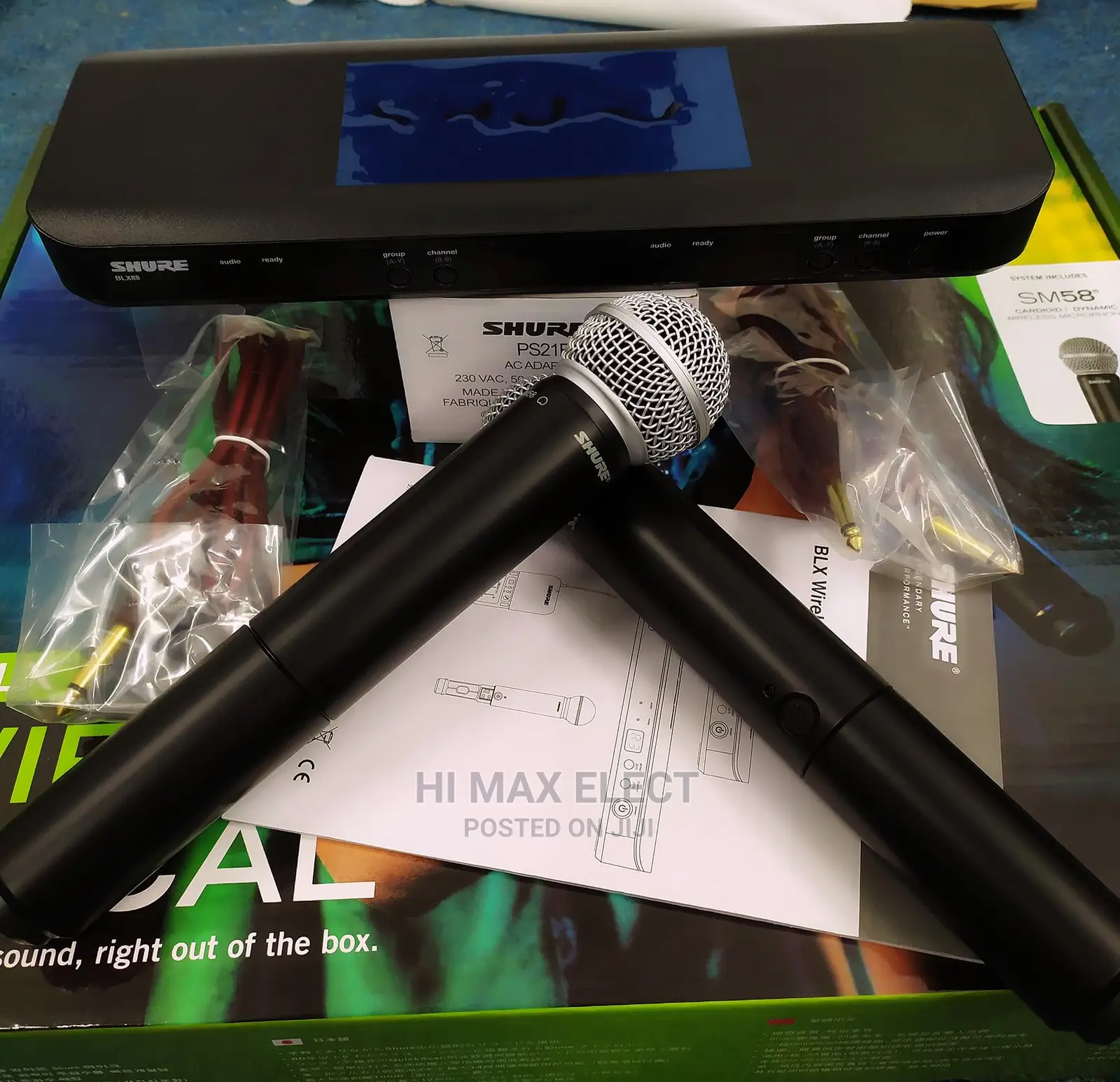 PROFESSIONAL Shure BLX288 PG58 Wireless Microphone System
