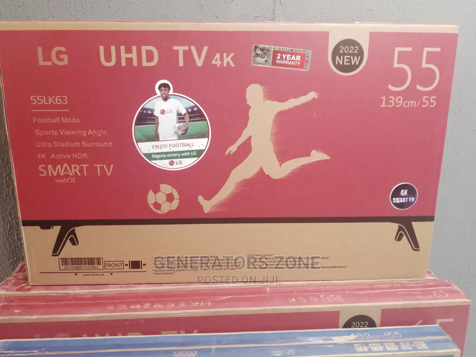 Standard New LG 55'' Smart TV +Youtube and Netflix