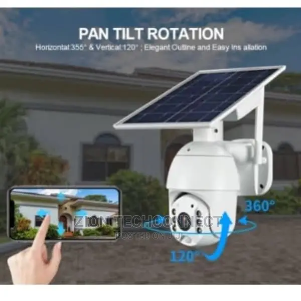 Solar Powered 4G Ptz Security Camera With Floodlight