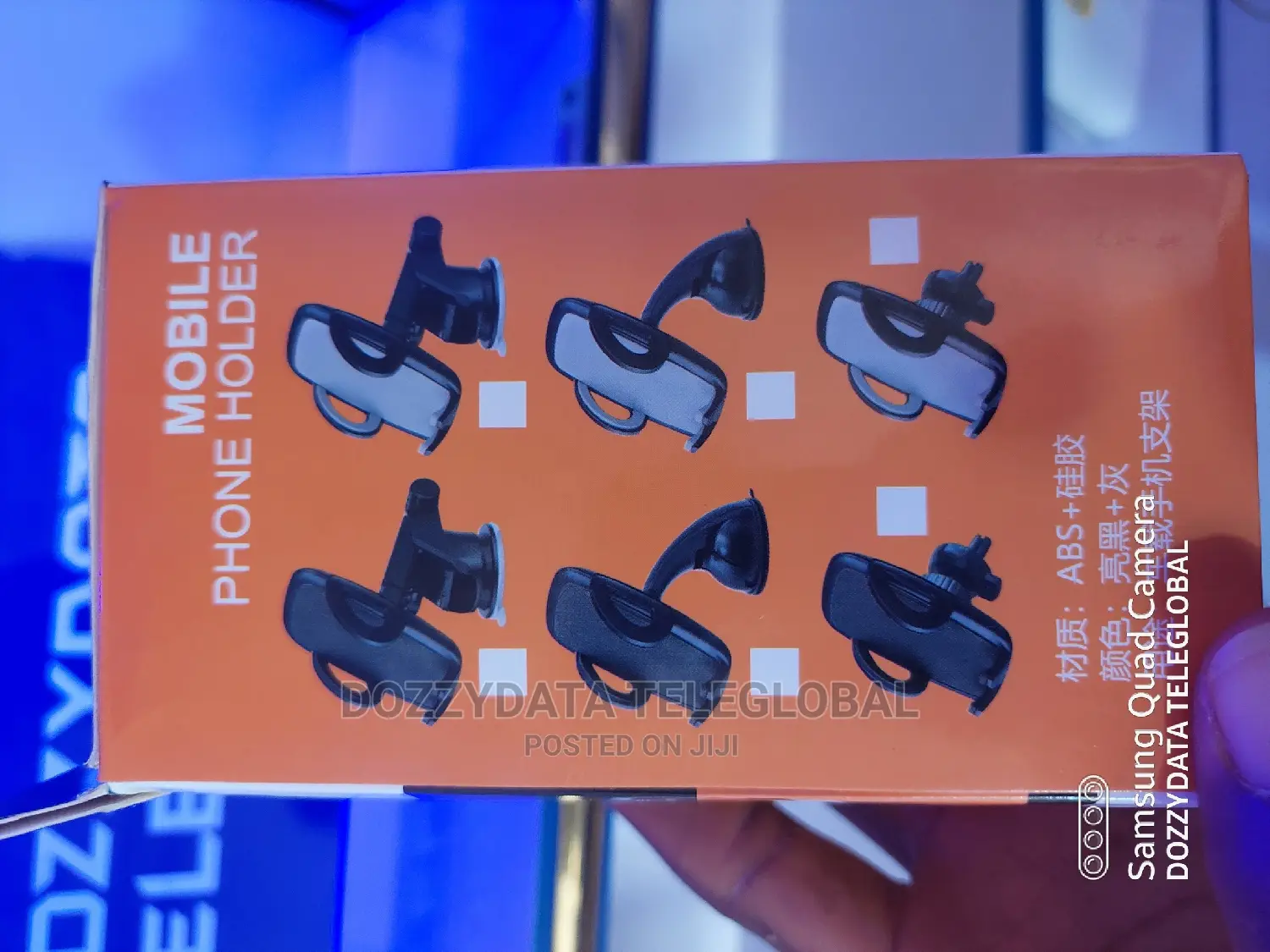 Adjustable Phone Stand With Clip Holder