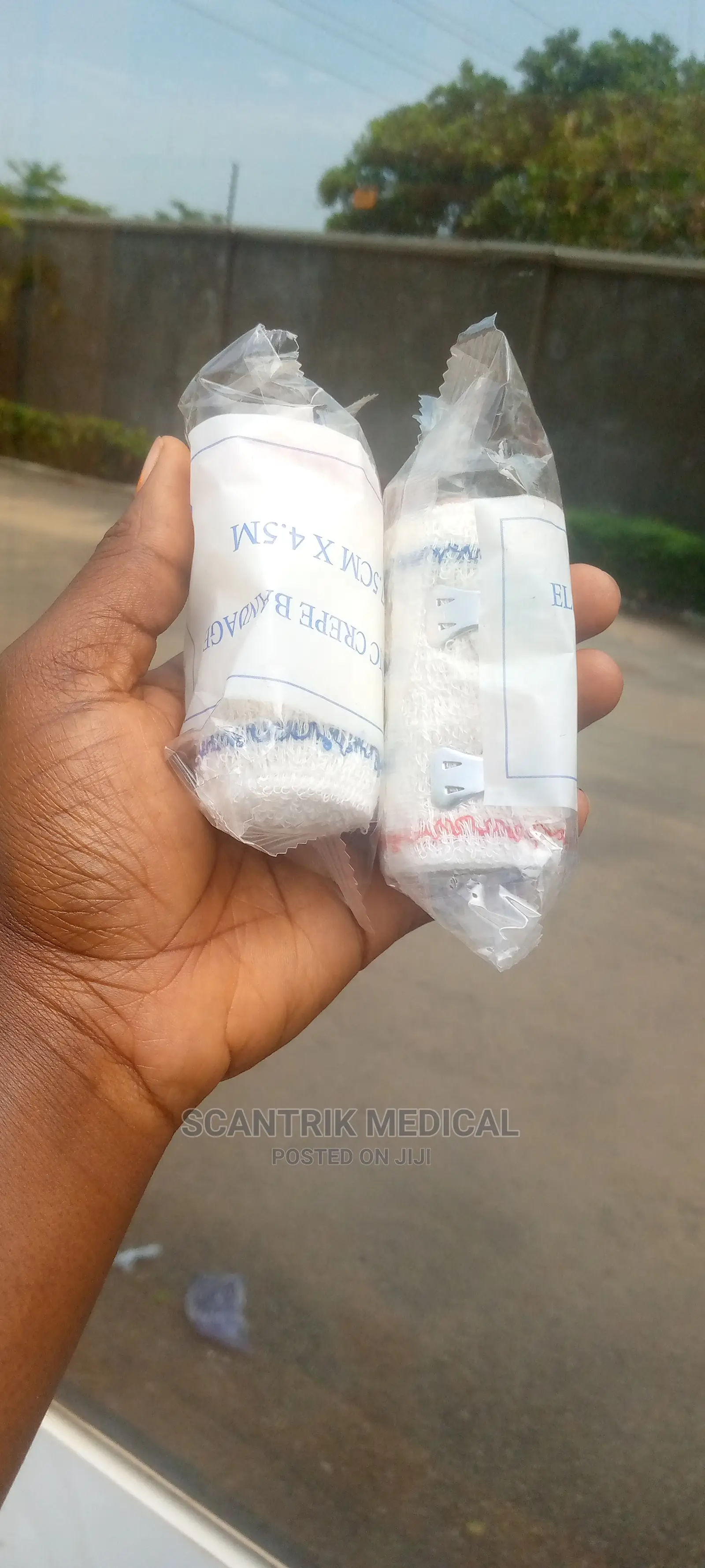 Crepe Bandage High Elastic Bandage With Clip