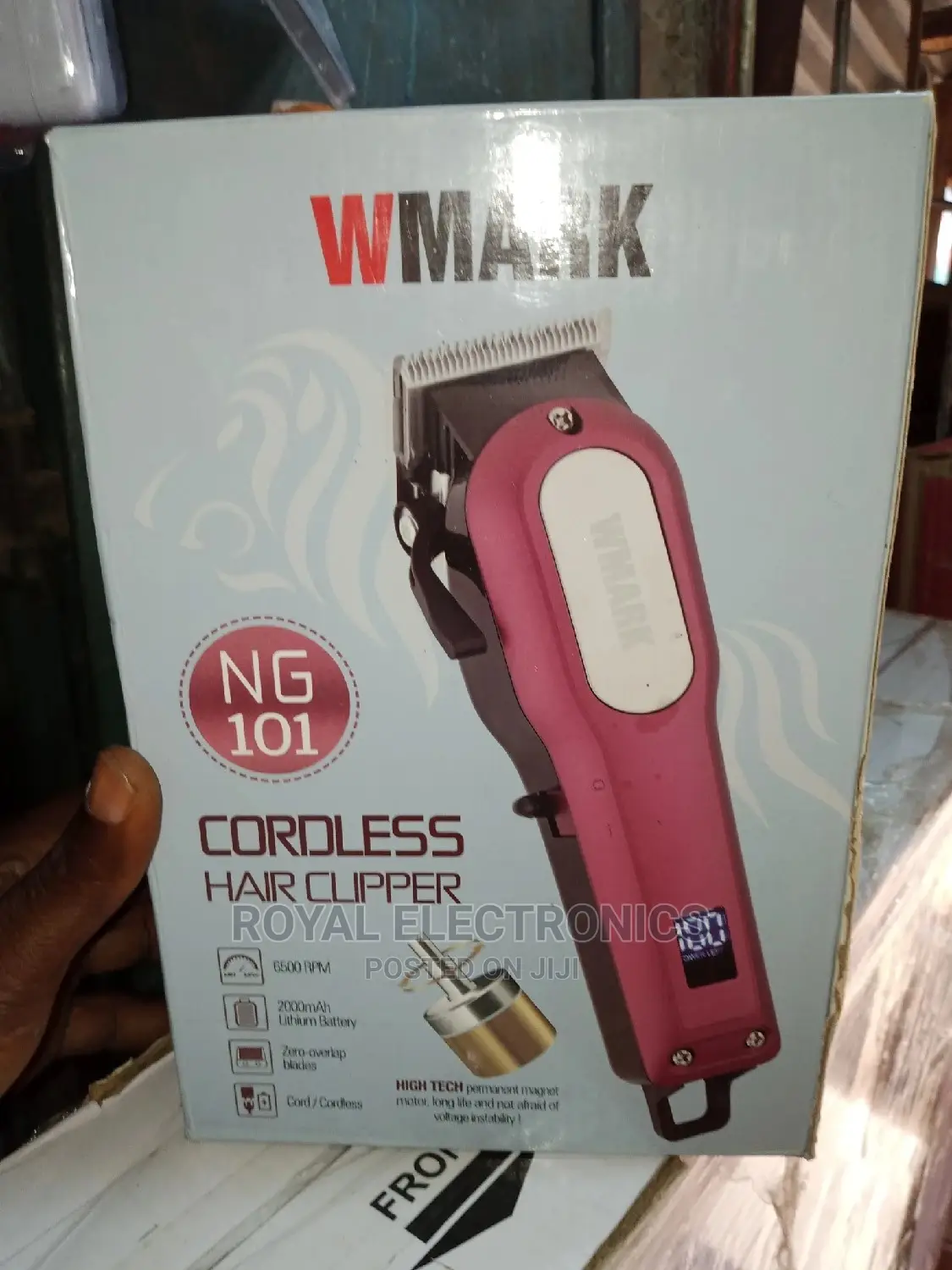 Universal Wmark-Digital Rechargeable Cordless Hair Clipper