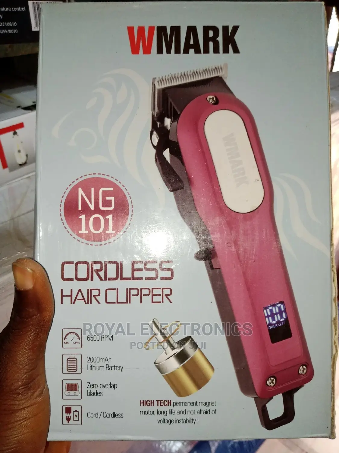 Universal Wmark-Digital Rechargeable Cordless Hair Clipper