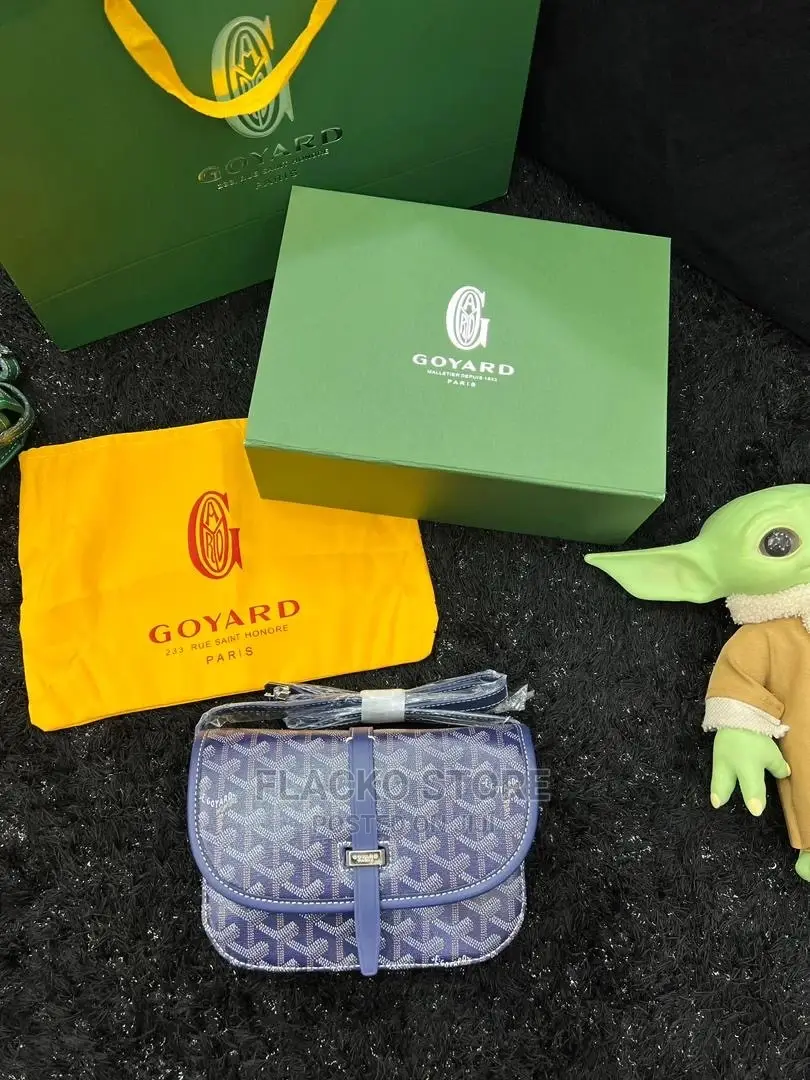 Original Goyard Goyardine Belvedere Messenger Bag Available
