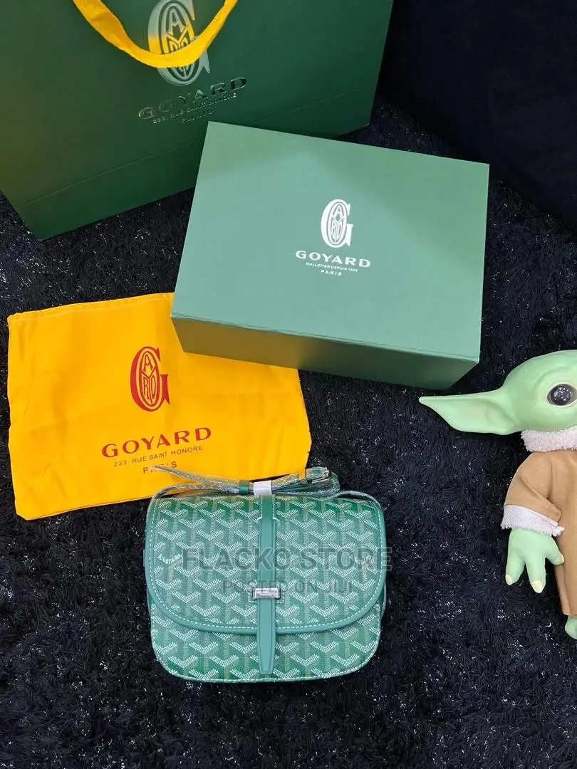 Original Goyard Goyardine Belvedere Messenger Bag Available