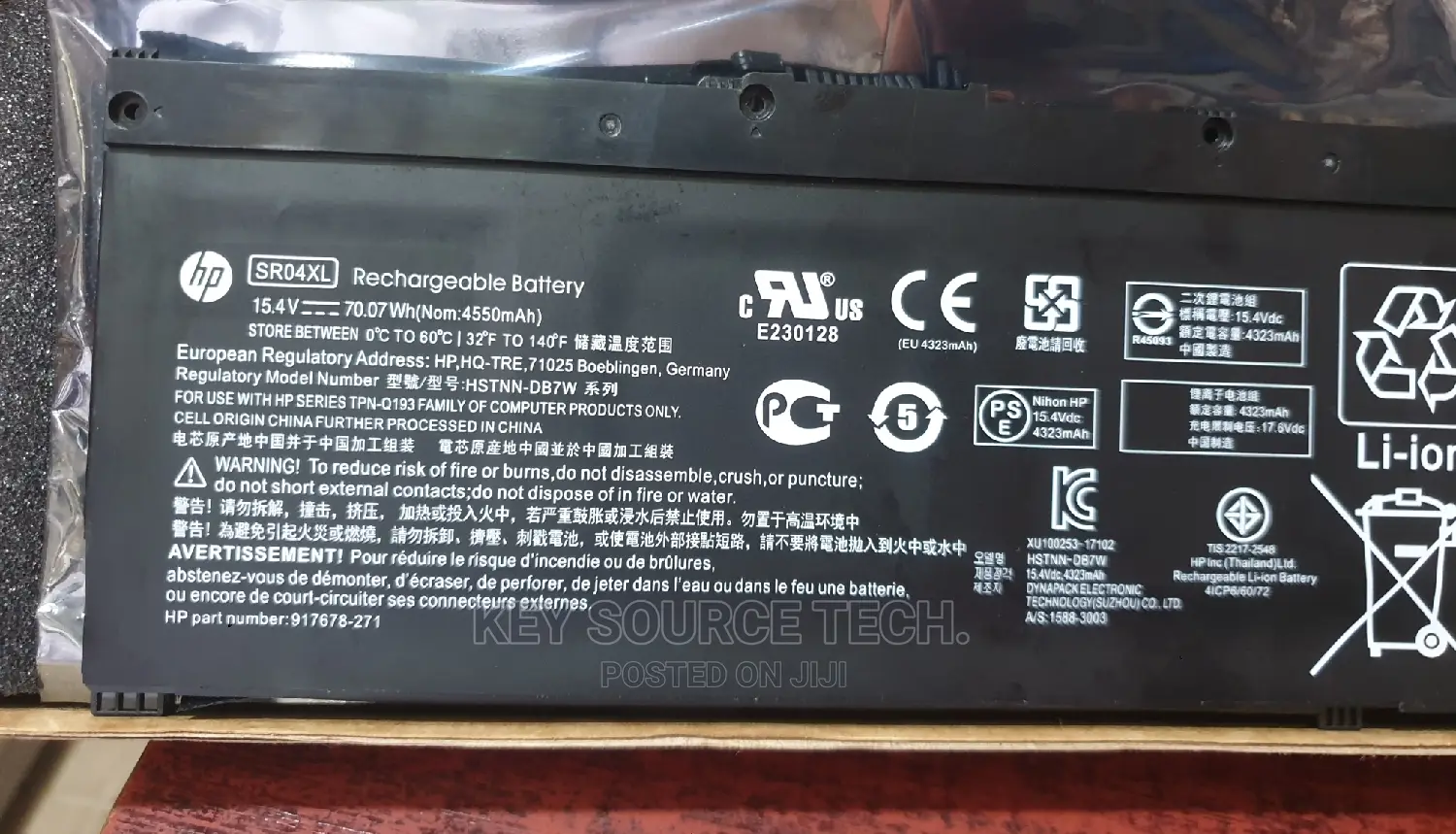 Hp Sr04xl Laptop Battery for Hp Omen 15-Cx0020nr,15 Cx,15-Dc