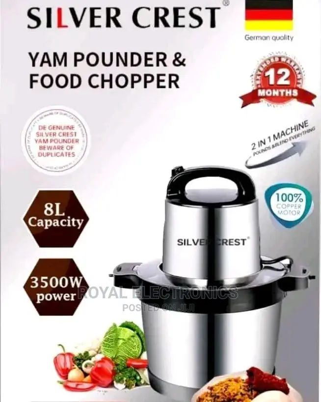 Universal Silvercrest(8l-350w)Yam Pounder/Food Processor