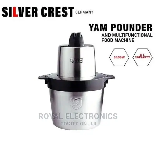 Heavy Duty Silvercrest(8l-350w)Yam Pounder/Food Processor