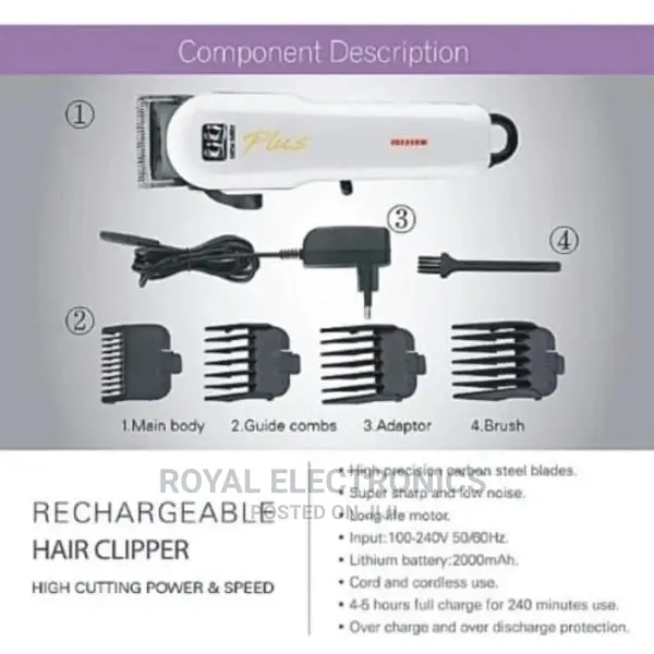 Kiki Rechargeable Hair Clipper Ng-699plus