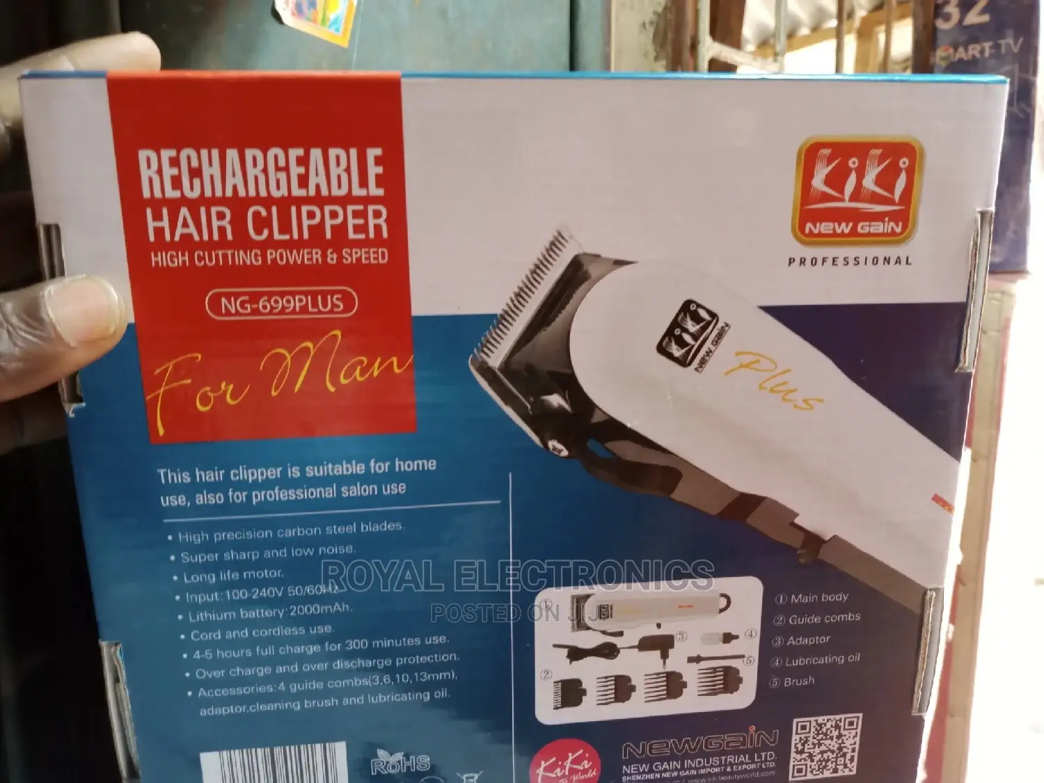 Awesome Kiki Rechargeable Hair Clipper Ng-699plus
