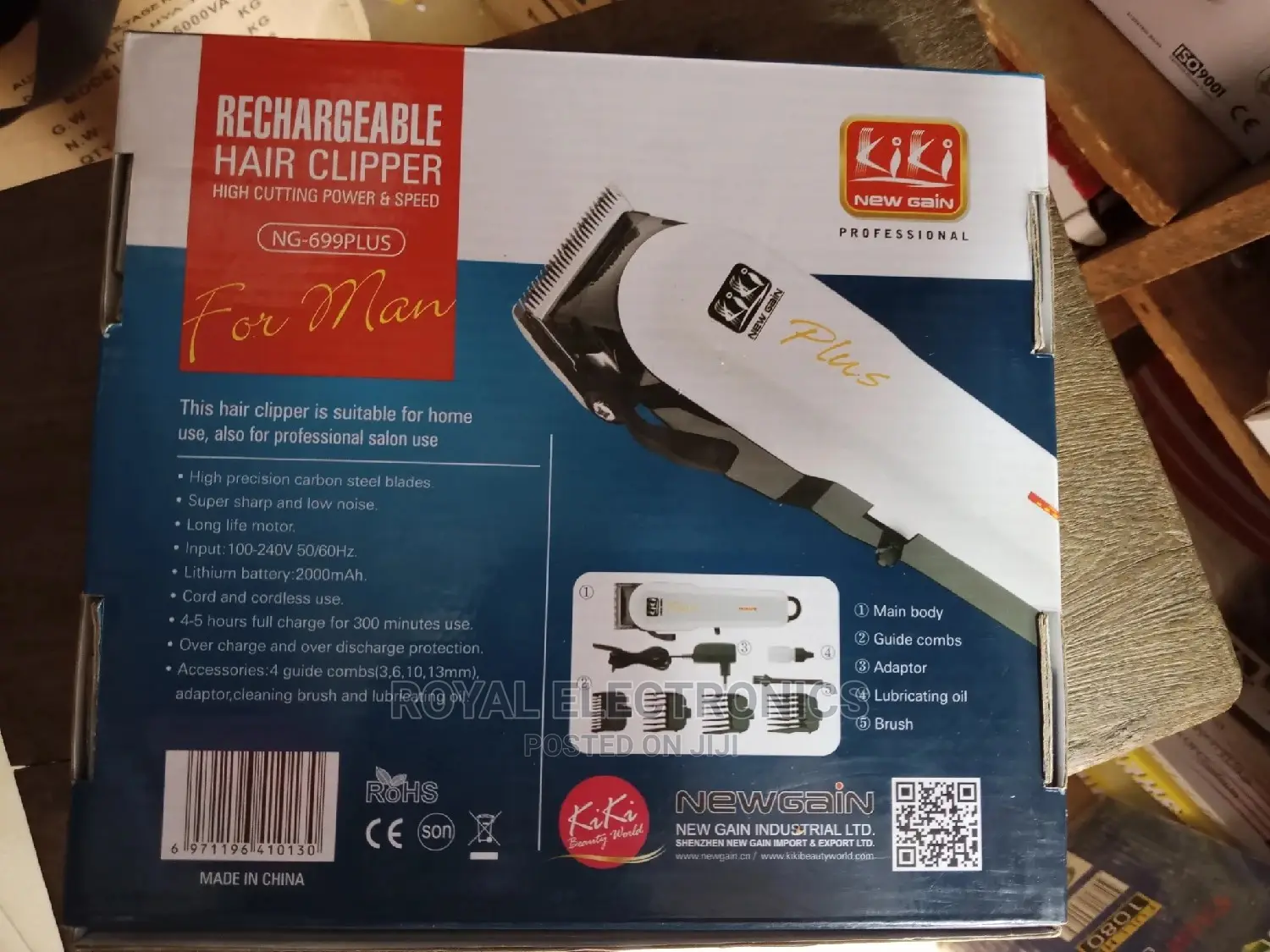 World Best Kiki(Ng-699plus) Rechargeable Hair Clipper