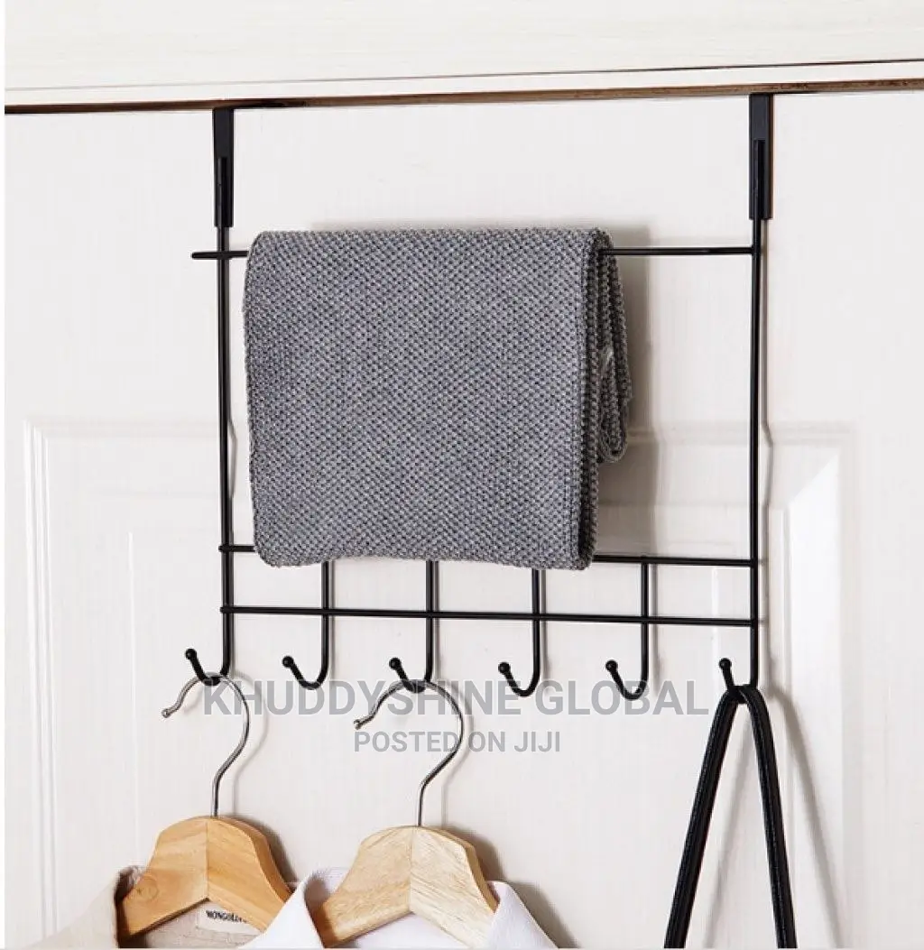 6 Hooks Over the Door Hanger(With Towel Rail) Now Selling .