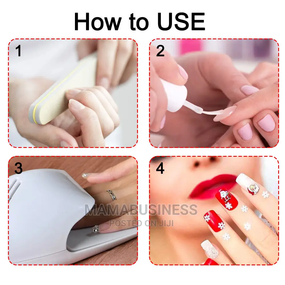 Mini Cute Portable Finger and Toe Nail Dryer - White