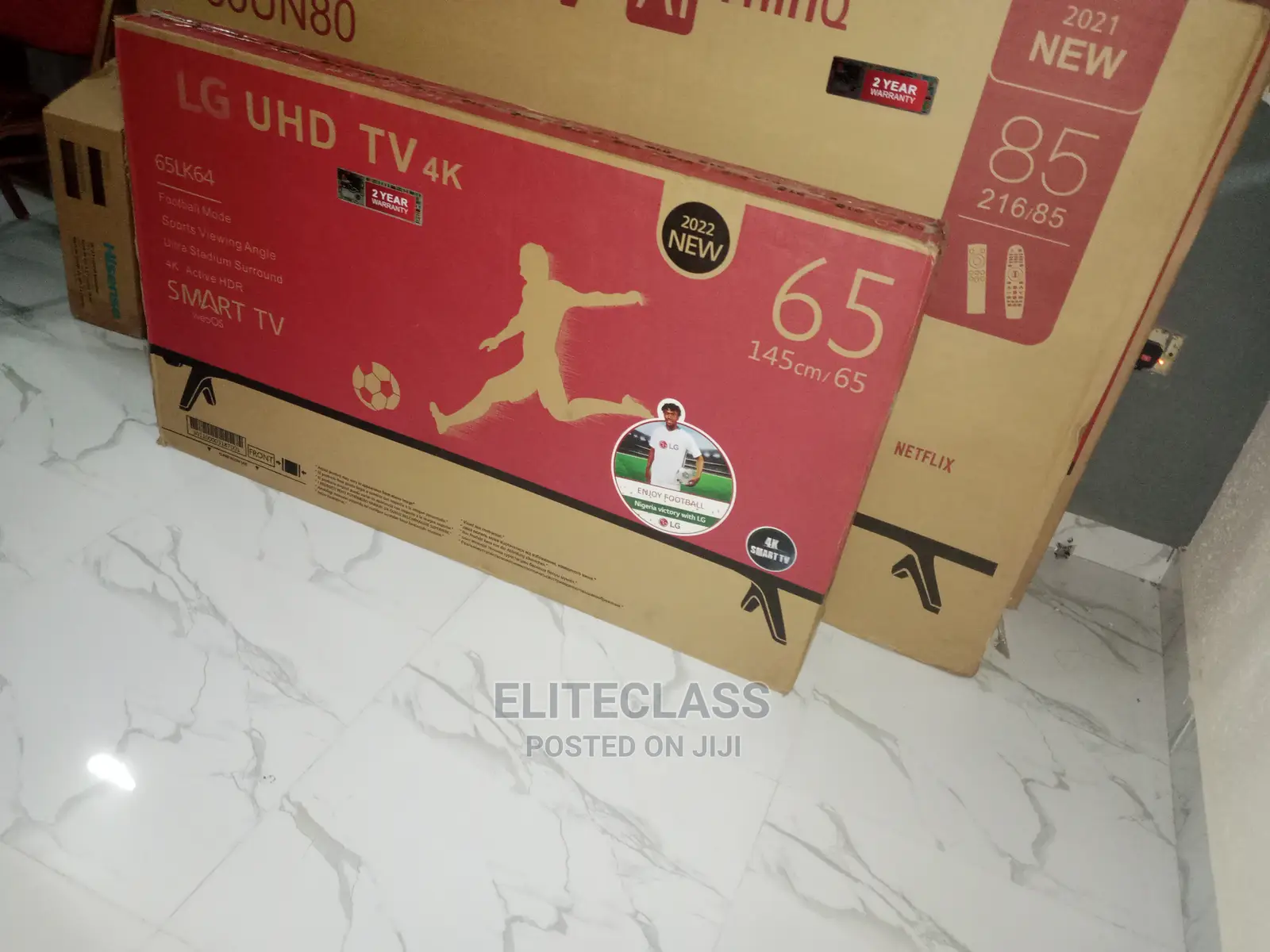 Brand New LG 65"Smart TV With Internet Features