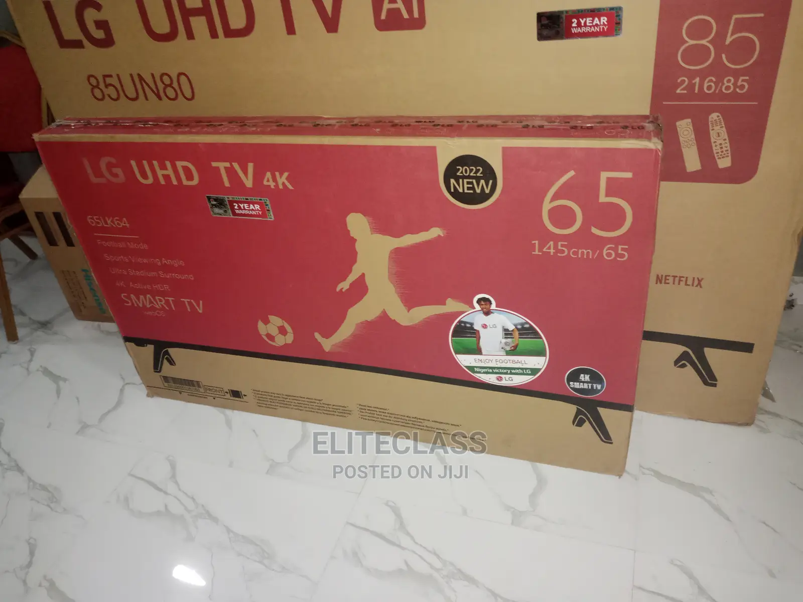 Brand New LG 65"Smart TV With Internet Features