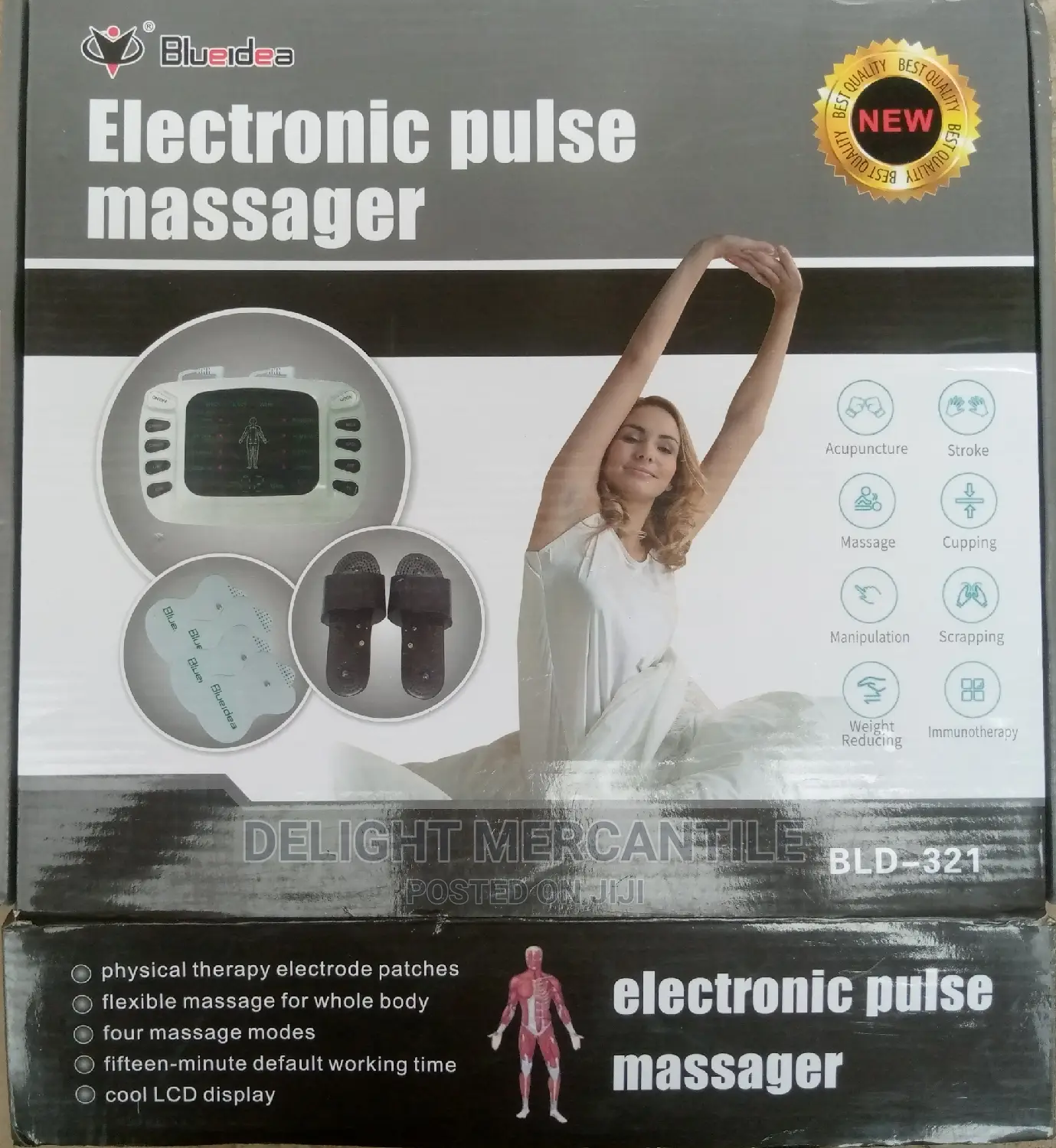 Blueidea Digital Electronic Pulse Massager