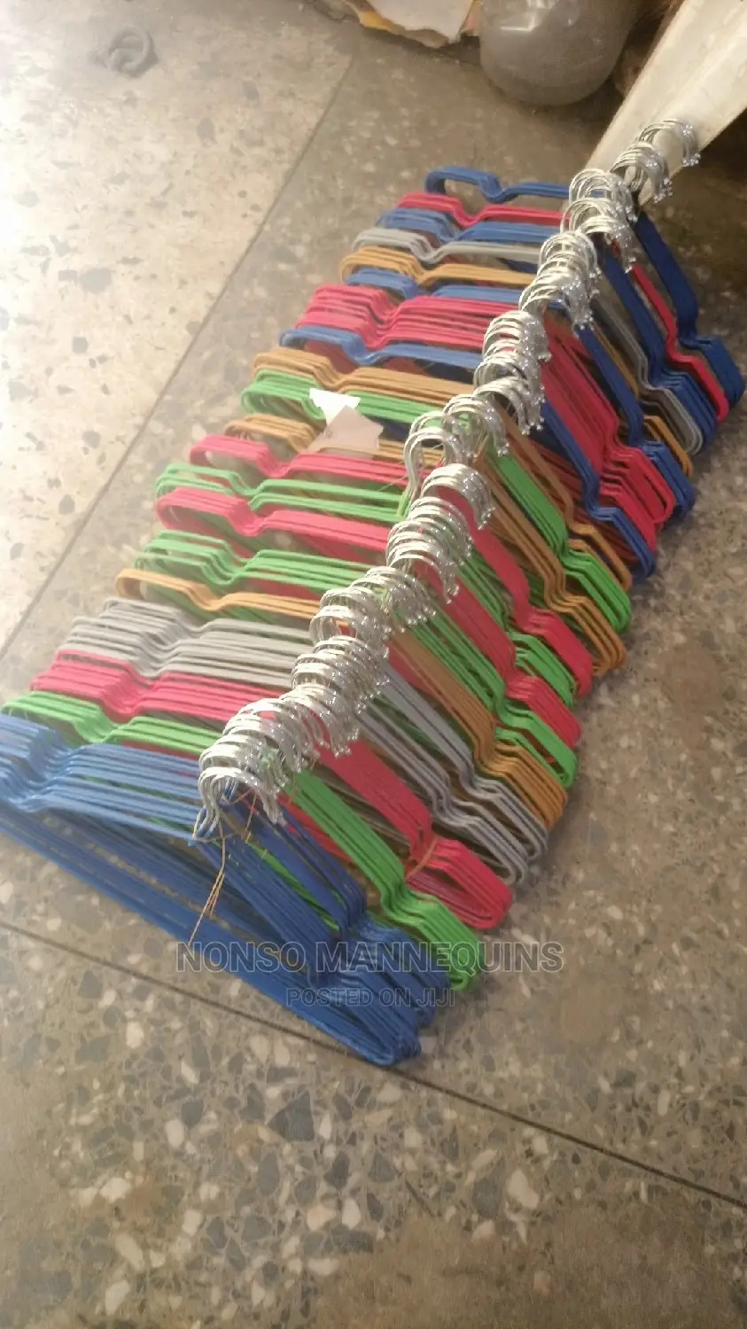 Different Colors of Coated Clothes Hangers