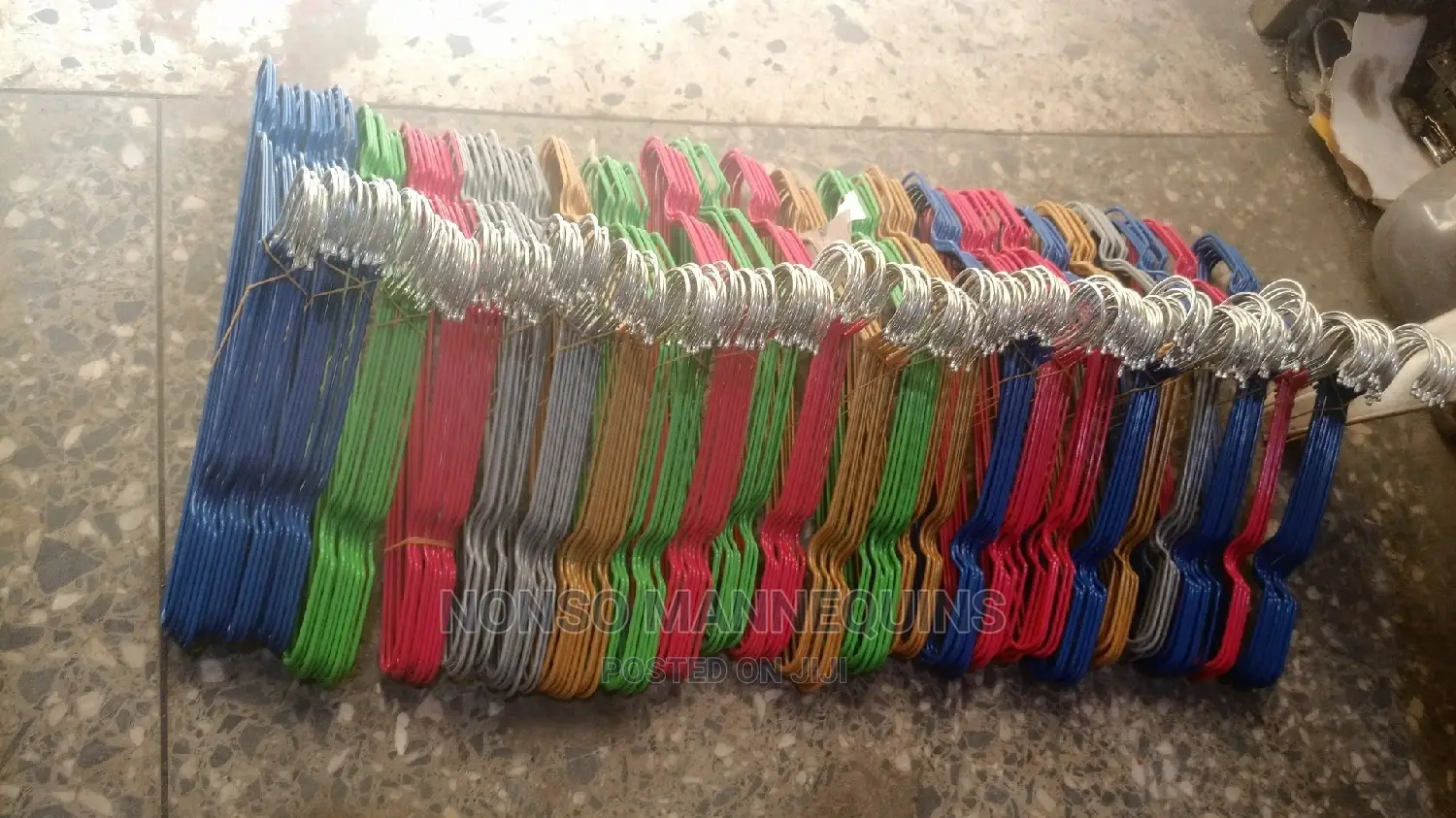 Different Colors of Coated Clothes Hangers