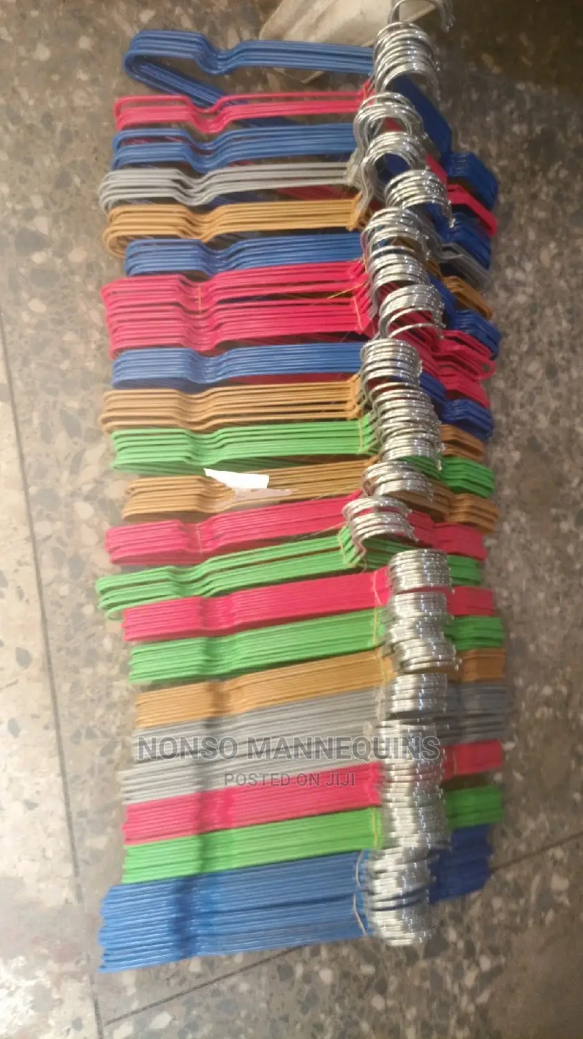 Different Colors of Coated Clothes Hangers