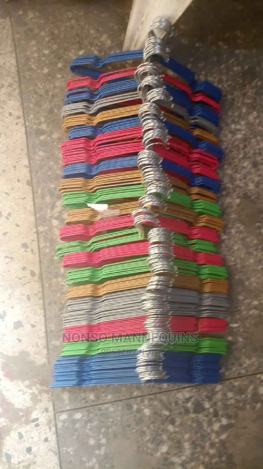 Different Colors of Coated Clothes Hangers