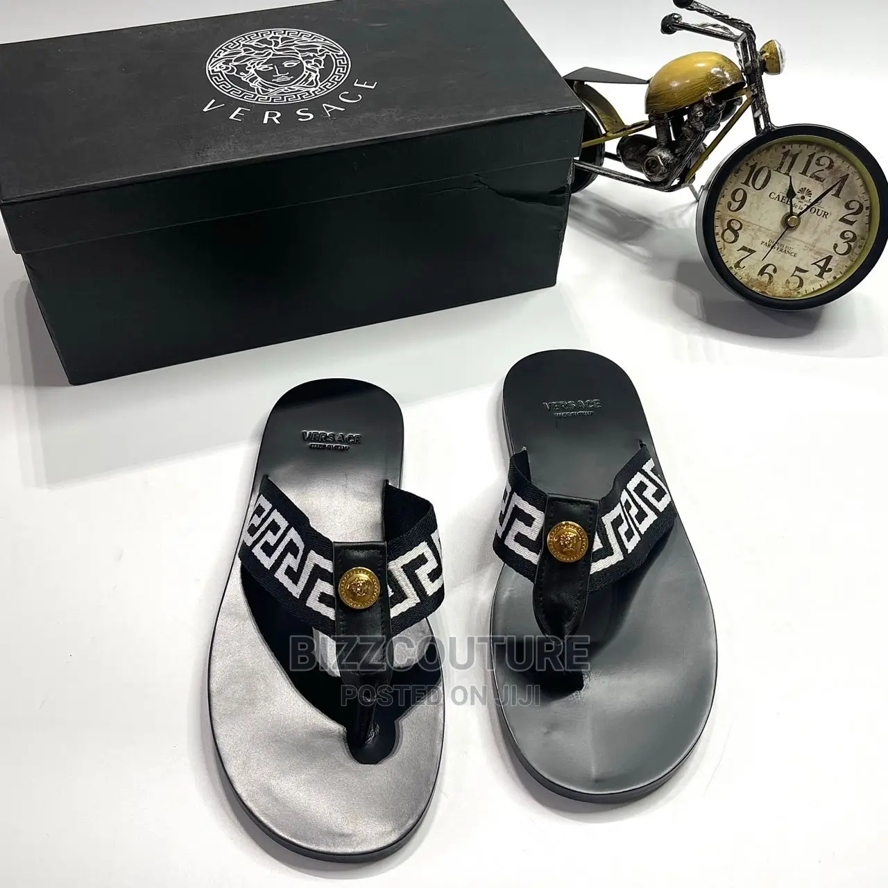 High Quality VERSACE Slippers Available in Store