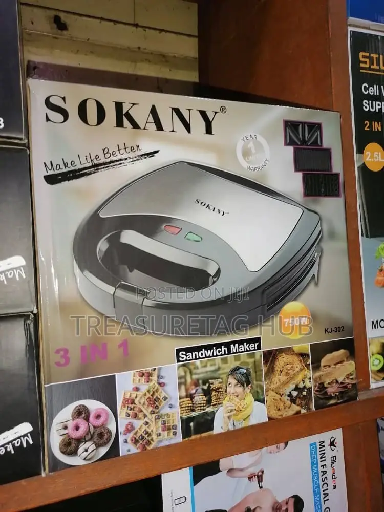 Sokany 3 in 1 Sandwich Maker